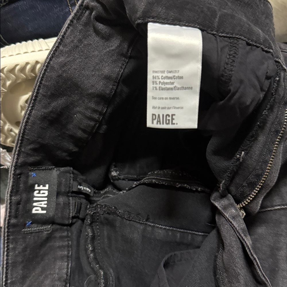 PAIGE Women's Dark Gray Straight Leg Jeans size 26 new no tags - Picture 7 of 7